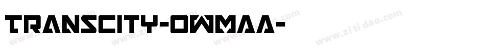 Transcity-owMAA字体转换