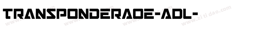 TransponderAoe-ADL字体转换