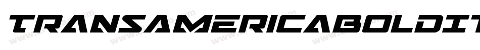 TransAmericaBoldItalic-KrYX字体转换