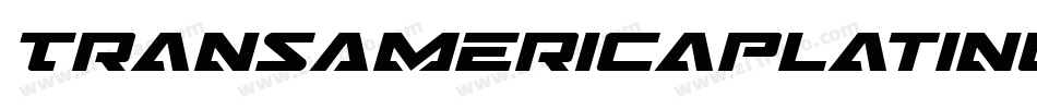 TransAmericaPlatinumItalic-Ov3d字体转换