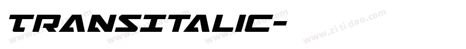 TransItalic字体转换