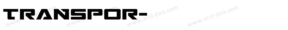 TRANSPOR字体转换
