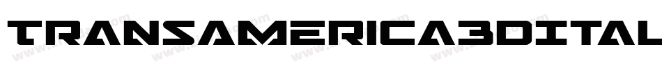 TransAmerica3DItalic-rMRB字体转换