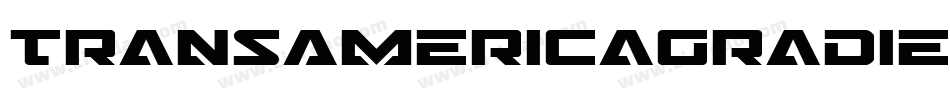 TransAmericaGradientItalic-LMe3字体转换