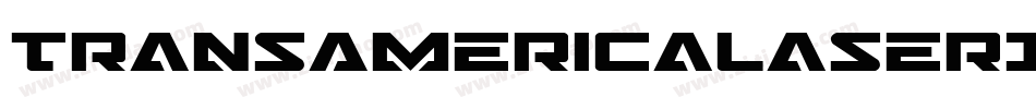 TransAmericaLaserItalic-0X2d字体转换