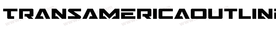 TransAmericaOutlineItalic-a30E字体转换