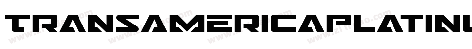 TransAmericaPlatinum-EnK9字体转换