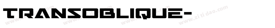 TransOblique字体转换