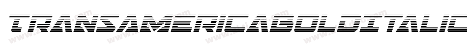 TransAmericaBoldItalic-KrYX字体转换