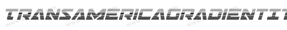 TransAmericaGradientItalic-LMe3字体转换