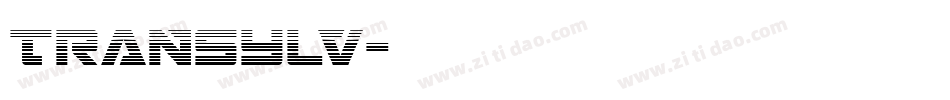 TRANSYLV字体转换