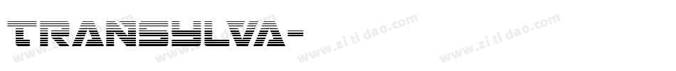 TRANSYLVA字体转换
