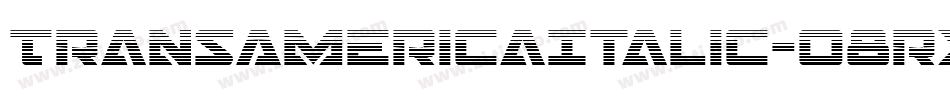 TransAmericaItalic-o8rx字体转换