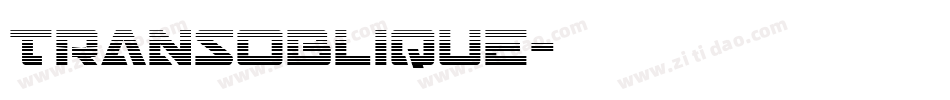 TransOblique字体转换
