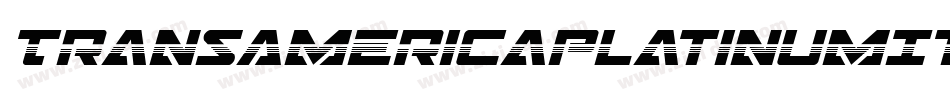 TransAmericaPlatinumItalic-Ov3d字体转换