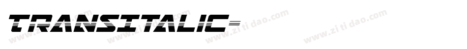 TransItalic字体转换