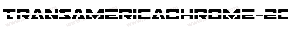 TransAmericaChrome-2oeo字体转换
