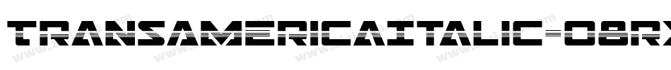 TransAmericaItalic-o8rx字体转换
