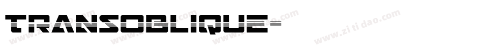 TransOblique字体转换