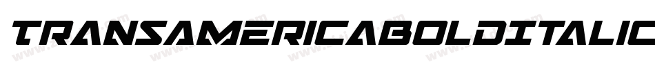 TransAmericaBoldItalic-KrYX字体转换