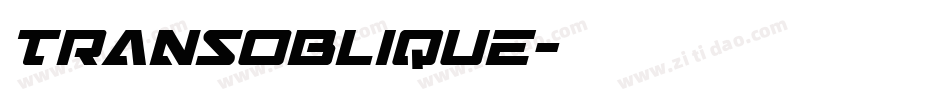TransOblique字体转换