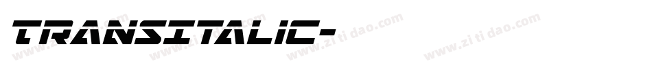 TransItalic字体转换