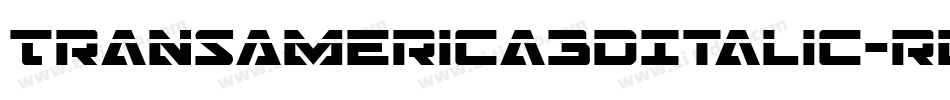 TransAmerica3DItalic-rMRB字体转换