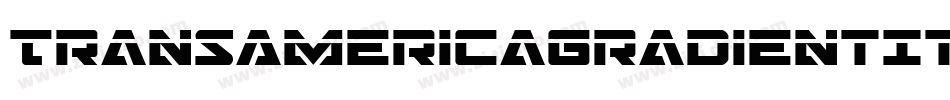 TransAmericaGradientItalic-LMe3字体转换