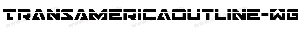 TransAmericaOutline-Wg1Y字体转换
