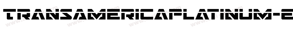TransAmericaPlatinum-EnK9字体转换