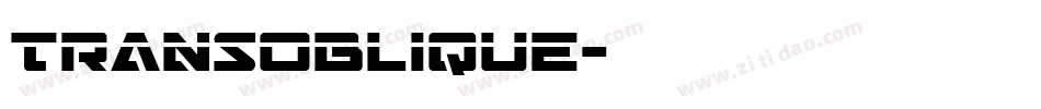 TransOblique字体转换