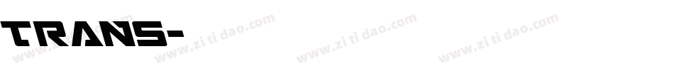 TRANS字体转换