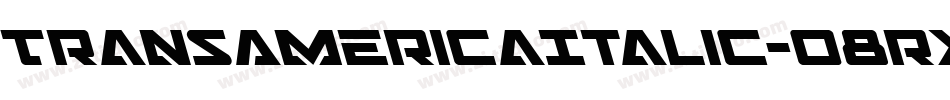 TransAmericaItalic-o8rx字体转换