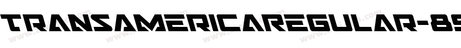 TransAmericaRegular-893n字体转换