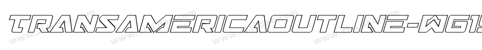 TransAmericaOutline-Wg1Y字体转换