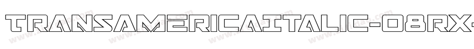 TransAmericaItalic-o8rx字体转换