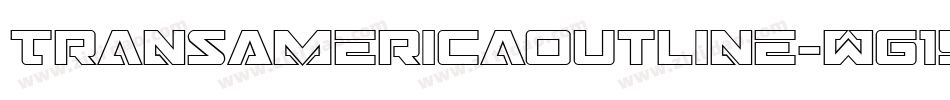TransAmericaOutline-Wg1Y字体转换