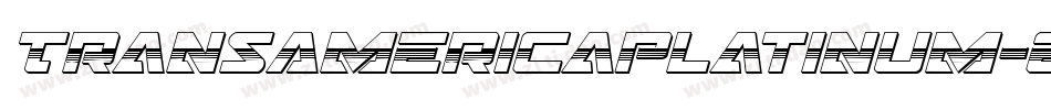 TransAmericaPlatinum-EnK9字体转换