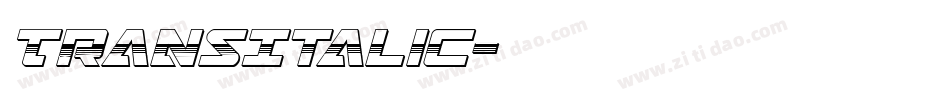 TransItalic字体转换
