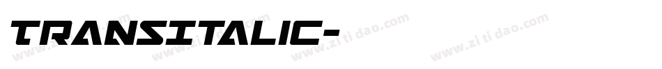 TransItalic字体转换