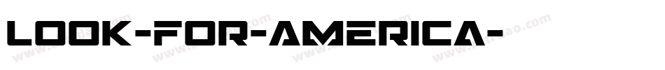 Look-for-America字体转换