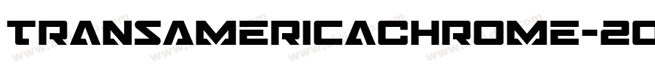 TransAmericaChrome-2oeo字体转换