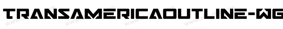 TransAmericaOutline-Wg1Y字体转换