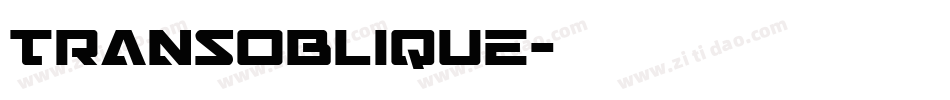 TransOblique字体转换