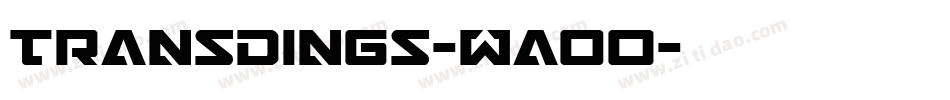 Transdings-WaoO字体转换