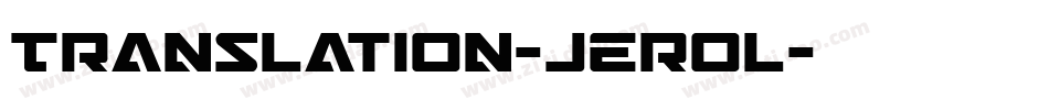 Translation-jErol字体转换