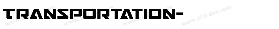 Transportation字体转换