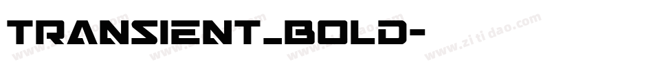 transient_bold字体转换