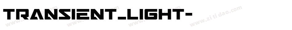 transient_light字体转换