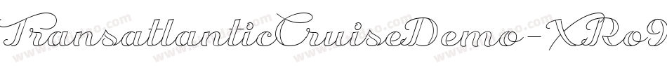 TransatlanticCruiseDemo-XRo9字体转换